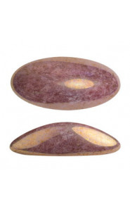 Les perles par Puca® Athos Cabochon 3D Opaque mix violet/gold ceramic look 03000/14496